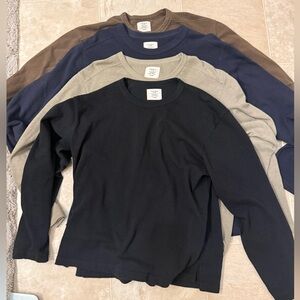 Buck Mason set of 4 Field spec tees Large